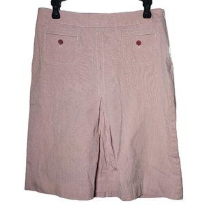 Talbots Womens Pink Stripe Midi Skirt Size 8 Career Office Summer Spring Career